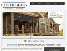 Tablet Screenshot of exeterglass.com